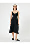 Midi Strap Dress Double Breasted Collar a Shape - 3