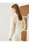 Chiffon Blouse Ruffled V-Neck Balloon Sleeve - 4