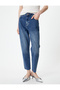 Mom Fit Jeans Standard Waist Pocket Cotton - Mom Jean - 3