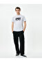 Slogan Printed T-Shirt Slim Fit Crew Neck Short Sleeve