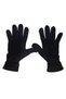 Men's Black Double Layer Fleece Beanie with Ears Thermal Winter Fleece M-l Gloves Beanie Set of 2 - 3