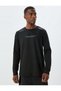 Sports T-Shirt with Slogan Print, Long Sleeves, Crew Neck, Reflective Detail - 3