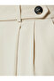 Cigarette Pants Short Leg Pleated Detailed Pockets - 6