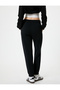 Jogger Sweatpants with Lace up Waist and Printed Pockets - 4