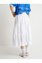 A-Line Standard Waist - Layered and Lined Comfortable Long Skirt - 5