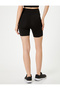 Sports Short Shorts Side Pocket Detailed Zebra Patterned Textured - 4