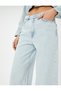 Short Wide Leg Jeans Standard Waist Pocket - Bianca Crop Wide Leg Jeans - 5