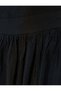 Long Strap Dress Thin Strap Viscous Fabric with Flower Applique Detail - 6