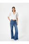 Balloon Sleeve Shirt Short Sleeve Flower Scallop Detailed Cotton - 2