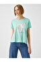 Crew Neck Short Sleeve Printed T-Shirt - 3
