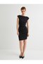 Mini Pencil Dress Draped Sleeveless Round Neck - 3