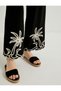 Viscose Trousers Culotte Embroidery Detailed Normal Waist - 5