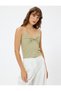 Strappy Athlete Top with Knot Detail and Textured Fabric - 3