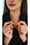 Big Tree Bark Star Earrings 0053 - 2