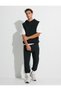 Jogger Sweatpants with Lace Waist and Zipper Pocket Detail - 2