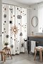Bathroom Curtain, Ethnic Eye and Motifs Patterned Shower Curtain, Bathtub Curtain 175X200Cm - 3