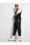 Jogger Sweatpants with Lace Waist and Zipper Pocket Detail