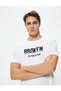 Crew Neck Short Sleeve Sports T-Shirt - Slogan Printed