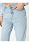 High Waist Jeans with Short Leg Pockets - Mom Jeans - 5