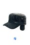 Bearded, Castro Model, Winter Earmuffs, Fleece Inside, Multifunctional, Adjustable, Coat of Arms Golf Cap - 2