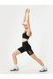 Biker Leggings Sports Tulle Detailed High Waist Slim Fit