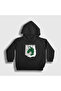Unisex Kids Black Military Anime Attack on Titan Hooded Sweatshirt 124547Tt