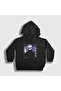 Unisex Kids Black Gojo Anime Jujutsu Kaisen Hooded Sweatshirt 130540Tt