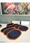 Jute, American Service, 6 Plates, 1 Bread Basket, Plate Base, Plate Set, Modern Lux Presentation - 6