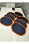 Jute, American Service, 6 Plates, 1 Bread Basket, Plate Base, Plate Set, Modern Lux Presentation - 4
