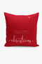 Christmas Themed Throw Pillow Cover / Christmas - Christmas Cushion Cover (Double-Sided Printed - Hidden Zipper) - 3