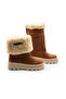 Girl's Waterproof Lace-Up Zippered Winter Furry Inner Lined Boots Shoes Bk3390 - 4
