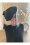 Wooden Carved Dangle Bohemian Pink Earrings - 2