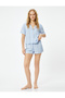 Shorts Pajama Bottom Viscose with Elastic Waist