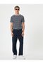 Short Sleeve Crew Neck Slim Fit Striped T-Shirt - 2