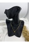 Steel Gold Color Letter Necklace Letter B