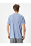 Sports T-Shirt Stripe Printed Crew Neck Short Sleeve - 4
