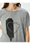 Printed T-Shirt Short Sleeve Crew Neck Viscose Blended Regular Fit - 5