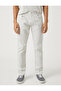 Basic Woven Trousers with Button Detail, 5 Pockets - 3