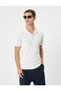 Slim Fit T-Shirt Polo Neck Short Sleeve Cotton - 3