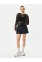 Mesh T-Shirt Sports Crop Loose Fit Long Sleeve Crew Neck - 2