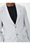 Blazer Jacket Slim Fit Buttoned with Pocket Detail - 5
