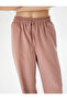 Wide Leg Trousers High Waist Lace Up Waist Pocket Modal Blend - 5
