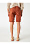 Layered Leg Gabardine Shorts - 4