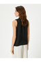 Judge Collar Shirt Sleeveless Robe Detailed - 4