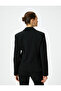 Blazer Jacket with Buttons, Fleto Pockets, Double Breasted Collar - 4