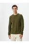 Basic Knitwear Sweater Crew Neck Fabric Detailed Cotton - 3