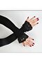 Lace detailed arm gloves - 3