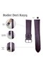 R4135W Leather Strap - Purple-White - 22mm - 4