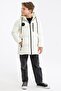 Boy's Fiber Hooded Windproof Puffer Winter Jacket - 3
