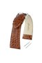 R4134W Leather Strap - Tan-White - 18mm - 3